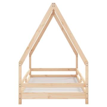 Kids Bed Frame 90x190 cm Solid Wood Pine