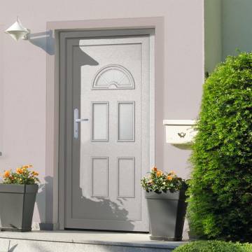 Front Door White 88x200 cm PVC