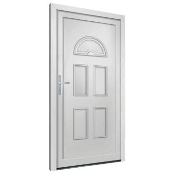 Front Door White 88x200 cm PVC