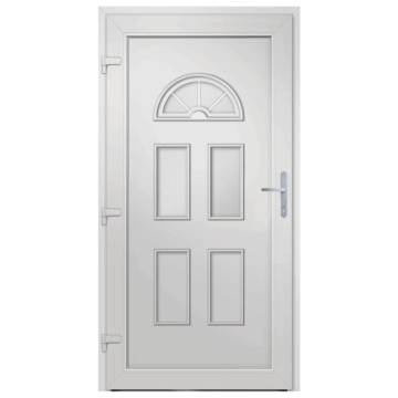 Front Door White 88x200 cm PVC