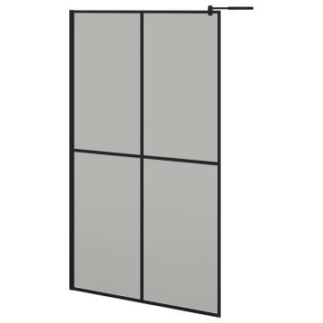 Walk-in Shower Screen 118x190 cm Dark Tempered Glass