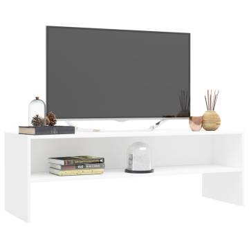 TV Cabinet White 120x40x40 cm Engineered Wood