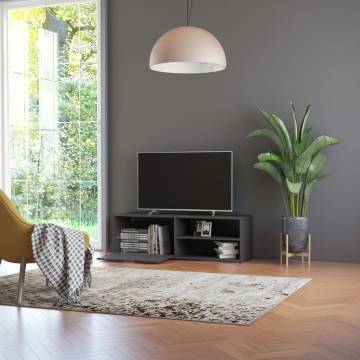 TV Cabinet Grey 120x34x37 cm Engineered Wood