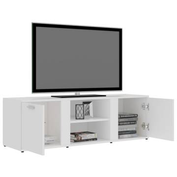 TV Cabinet White 120x34x37 cm Engineered Wood