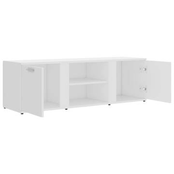 TV Cabinet White 120x34x37 cm Engineered Wood