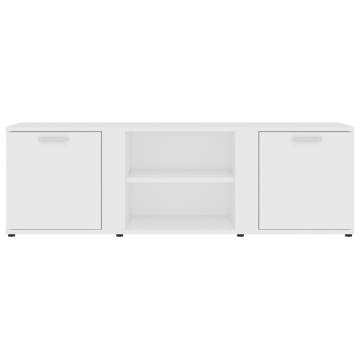 TV Cabinet White 120x34x37 cm Engineered Wood