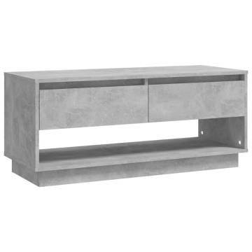 TV Cabinet Concrete Grey 102x41x44 cm Engineered Wood