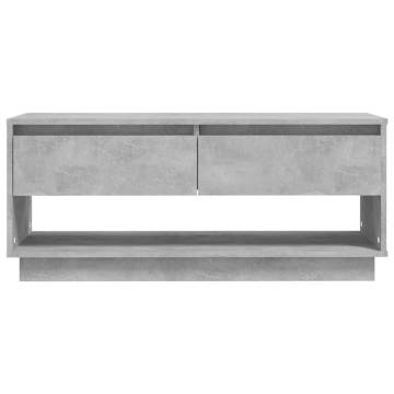 TV Cabinet Concrete Grey 102x41x44 cm Engineered Wood