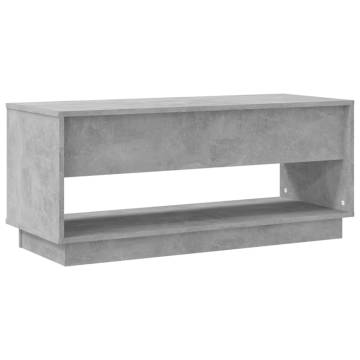 TV Cabinet Concrete Grey 102x41x44 cm Engineered Wood