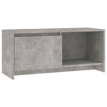 TV Cabinet Concrete Grey 90x35x40 cm Engineered Wood