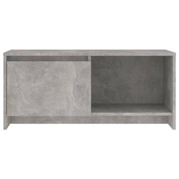 TV Cabinet Concrete Grey 90x35x40 cm Engineered Wood