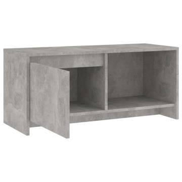 TV Cabinet Concrete Grey 90x35x40 cm Engineered Wood