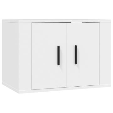 Wall Mounted TV Cabinet White 57x34.5x40 cm