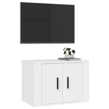 Wall Mounted TV Cabinet White 57x34.5x40 cm