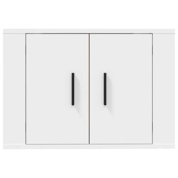 Wall Mounted TV Cabinet White 57x34.5x40 cm