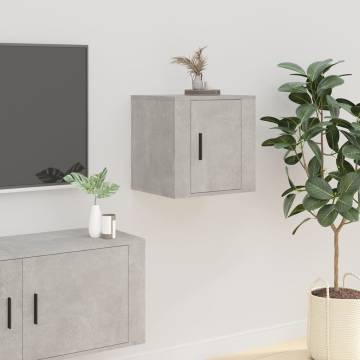 Wall Mounted TV Cabinets 2 pcs Concrete Grey 40x34.5x40 cm