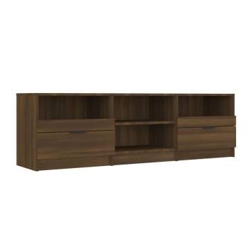 TV Cabinet Brown Oak 150x33.5x45 cm Engineered Wood