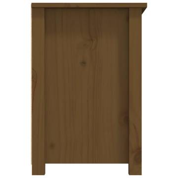 TV Cabinet Honey Brown 79x35x52 cm Solid Wood Pine