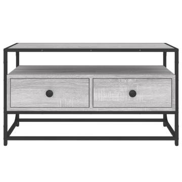 TV Cabinet Grey Sonoma 80x35x45 cm Engineered Wood