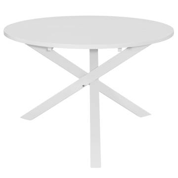 Dining Table White 120x75 cm MDF