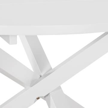 Dining Table White 120x75 cm MDF