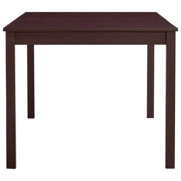 Dining Table Dark Brown 180x90x73 cm Pinewood