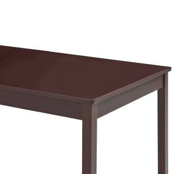 Dining Table Dark Brown 180x90x73 cm Pinewood