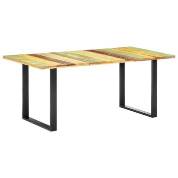 Dining Table 180x90x76 cm Solid Reclaimed Wood