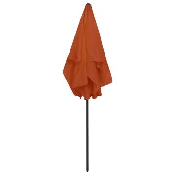 Beach Umbrella Terracotta 180x120 cm