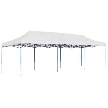 Folding Pop-up Party Tent 3x9 m White