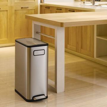 EKO Step Bin Ecofly 45 L Silver