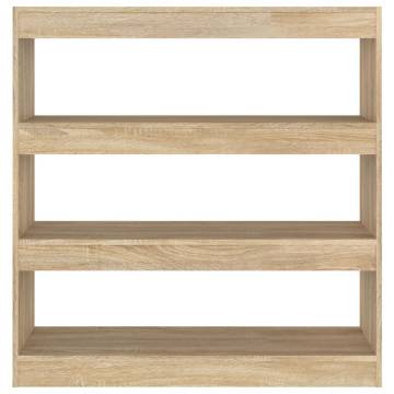 Book Cabinet/Room Divider Sonoma Oak 100x30x103 cm