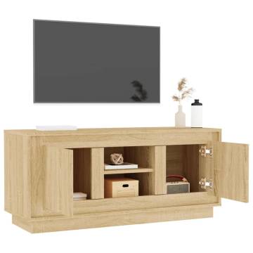 TV Cabinet Sonoma Oak 102x35x45 cm Engineered Wood