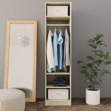 Wardrobe Sonoma Oak 50x50x200 cm Engineered Wood