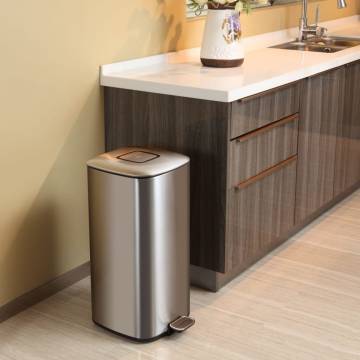 EKO Pedal Bin Regent 20 L Matte Silver