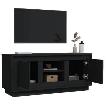 TV Cabinet Black 102x35x45 cm Engineered Wood