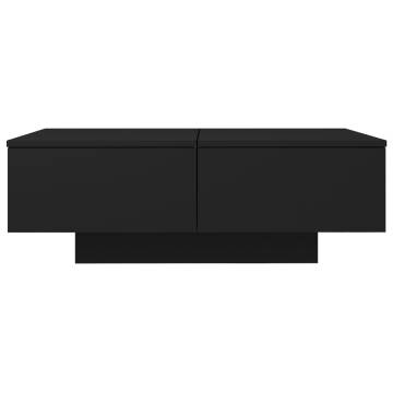 Coffee Table Black 90x60x31 cm Engineered Wood