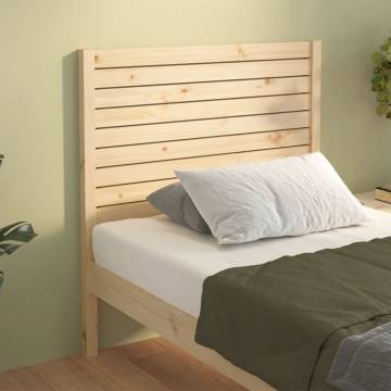 Bed Headboard 81x4x100 cm Solid Wood Pine