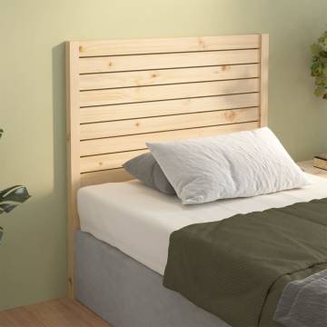 Bed Headboard 81x4x100 cm Solid Wood Pine