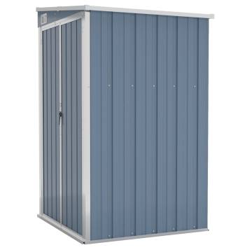 Wall-mounted Garden Shed Grey 118x100x178 cm Galvanised Steel