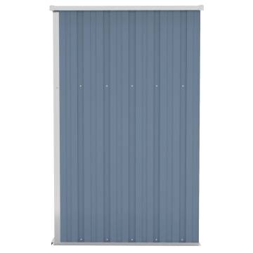 Wall-mounted Garden Shed Grey 118x100x178 cm Galvanised Steel