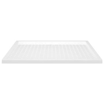 Shower Base Tray with Dots White 80x120x4 cm ABS