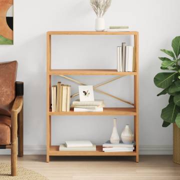 4-Tier Shelf 80x30x112 cm Solid Wood Oak