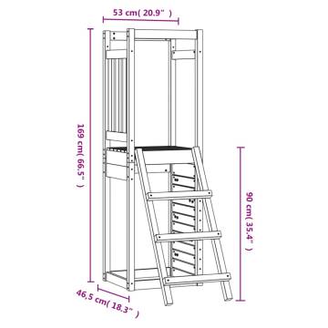 Outdoor Playset 53x46.5x169 cm Solid Wood Pine