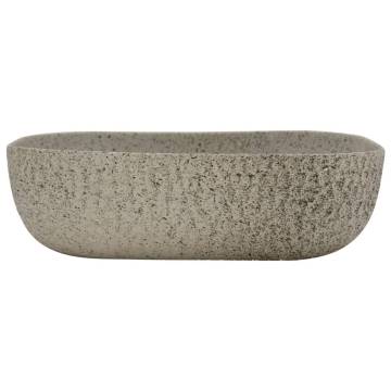 Countertop Basin Grey Rectangular 48x37.5x13.5 cm Ceramic