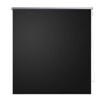 Roller Blind Blackout 80 x 230 cm Black