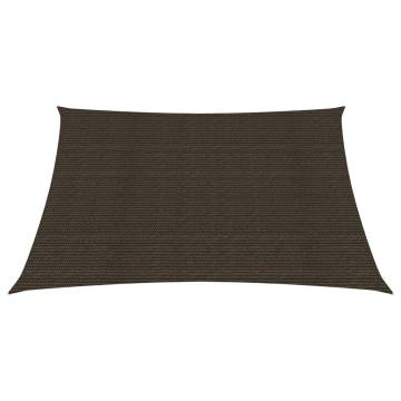 Sunshade Sail 160 g/m² Brown 4.5x4.5 m HDPE