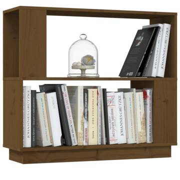 Book Cabinet/Room Divider Honey Brown 80x25x70 cm Solid Wood