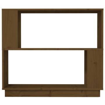 Book Cabinet/Room Divider Honey Brown 80x25x70 cm Solid Wood