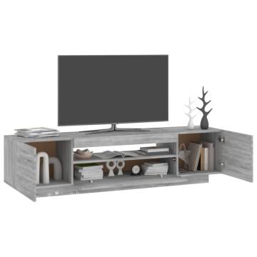 TV Cabinet with LED Lights Grey Sonoma 160x35x40 cm